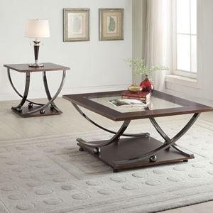 Tavolino da Caffè in Nichel Nero con Ripiano Inferiore - Product Image 5