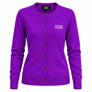 Cardigan tricoté doux pour femme, tendance, décontracté, à fermeture boutonnée, manches longues, ourlet côtelé, vente en gros - Product Image 1