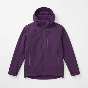 Veste de Travail et de Voyage à Capuche pour Homme, Coupe-Vent Décontractée à Fermeture Éclair, Coupe Standard, Extérieur en Polyester, Idéale pour l'Automne - Product Image 2