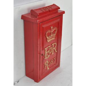 Wall Mount Casted Metal Mailbox <b>For</b> <b>Home</b> Red Coated Rustic <b>Post</b> <b>Box</b> Factory Price - Product Image 5