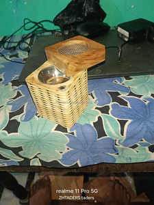 Quemador de incienso decorativo Mabkhara de madera epoxi hecho a mano personalizado para uso doméstico y de mezquita con función de enchufe de esencia de anís estrellado - Product Image 5