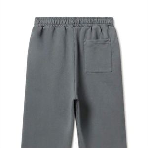 Pantalones de chándal de felpa gruesa personalizados para hombre, lavados, de pierna recta, estilo jogger, para invierno, ropa urbana, transpirables, mezcla de algodón, informales, para exteriores - Product Image 3