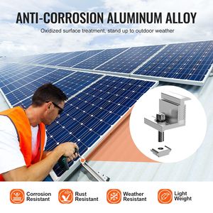 Supporto a Z per Pannello Solare 35-50mm Regolabile in Alluminio Leggero Anodizzato Sistema di Montaggio Solare - Product Image 4