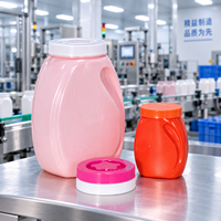 Pot d'emballage pour capsules de lessive en PET vierge, en stock usine, plusieurs capacités, couleur personnalisée, marque privée, OEM ODM