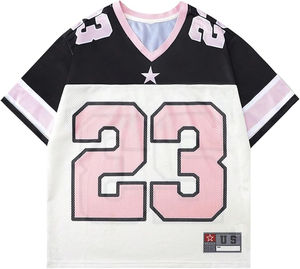 Custom Made American <b>Football</b> Jersey with Personalized Name Number Logo Breathable Mesh Short Sleeve Unisex Adult - Product Image 1