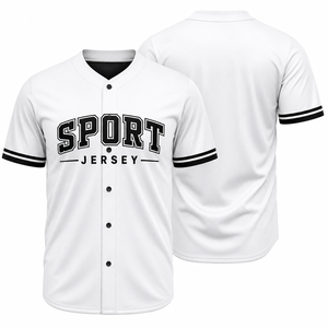 Camiseta de Béisbol Personalizada con Botones para Hombre y Mujer, Uniforme Deportivo Hipster Hip Hop con Serigrafía - Product Image 2
