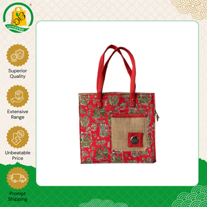 Distribuidor Confiable Vende Bolsas de Compras de Yute Ecológicas 100% con Diseño Moderno, Libres de Azo, Impresas y Reutilizables con Asa Integrada - Product Image 6