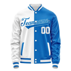 Chaqueta Varsity Personalizada para Hombre con Logotipo de Chenille, Chaqueta Letterman Extra Grande al por Mayor con Mangas de Cuero - Product Image 6