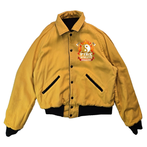 Stylish Jacket with Wool Body High Street Howe Vintage 1960s Custom Club Black Wool Reversible Letterman Jacket - Product Image 5