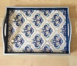 Quality Art Deco Abstract Wood Enamel Printed Platter & Wooden <b>Tray</b> <b>Heat</b> Resistant Very Low Factory Price - Product Image 1