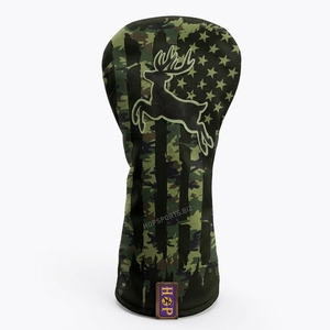 Housses de tête de club de golf personnalisées, housses de tête de driver de golf en cuir PU avec bande élastique, fabricant et fournisseur - Product Image 1