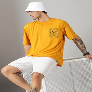 Camiseta Lisa comprimida de diseño OEM con logotipo de sublimación personalizada ecológica de color sólido para venta al por mayor - Product Image 5