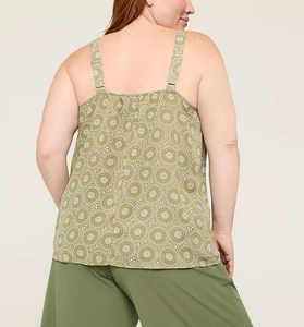 2027 Personalizado OEM 100% Algodón Casual Moda Camiseta sin Mangas Tallas Grandes para Mujer Venta al por Mayor Chaleco con Estampado Floral Teñido en Hilo Cuello Redondo - Product Image 4