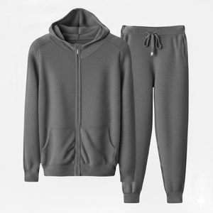 Ensemble de survêtement deux pièces pour homme, coupe-vent respirant, effet délavé, avec tissu extensible quadridirectionnel, idéal pour le sport décontracté et le jogging en hiver - Product Image 3