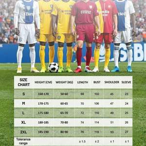 Maillots de football unisexes personnalisés en polyester 100 % à séchage rapide, à manches courtes, avec nom et numéro de joueur sublimés, pour les tournois (vente en gros) - Product Image 5