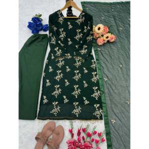 Hermoso conjunto de parte superior e inferior para mujer con Fancy Dupatta para fiestas - Product Image 1