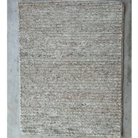 Tapis en laine tissé à la main, beige crème naturel, tissage plat tressé, tapis moderne minimaliste, tapis de sol écologique, décoration de salon