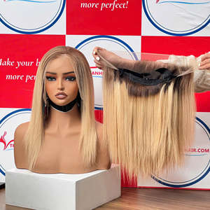 2025 hiver produit vietnamien femme extension de cheveux perruque blonde os extension de cheveux raides - Product Image 2