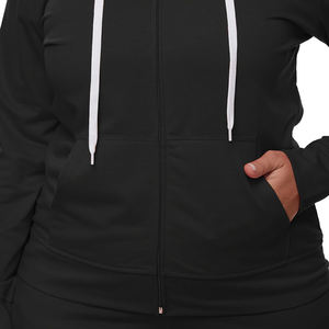 Nardon Apparel Suit de survêtement personnalisé Pantalon de jogging de gymnastique Ensemble de survêtement à capuche pour femmes Vente en gros Survêtements vintage unis personnalisés - Product Image 6