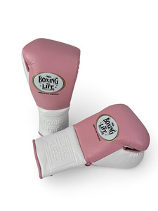 Gants de boxe professionnels No Boxing No Life en cuir crème et or, fabriqués au Mexique, équipement de sparring haute performance - Product Image 2
