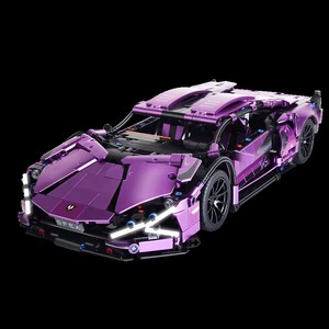 Blocs de construction de voiture de sport 1:14, célèbre voiture de course, modèle de voiture RC rapide, jouet MOC en briques pour garçon, idéal pour les fêtes. - Product Image 5
