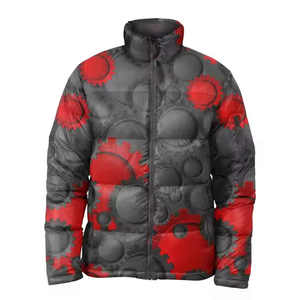 Veste d'hiver matelassée en duvet de canard pour homme, avec logo personnalisé tendance, en nylon, à capuche, pour l'extérieur - Product Image 1