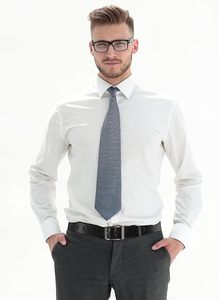 Black Cow Hide <b>Leather</b> <b>Belt</b> with Steel Rectangular Pin Buckle Formal Durable Design - Product Image 4