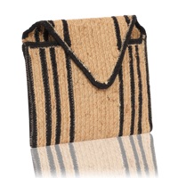 Sac bandoulière tendance 2026 en jute naturel pour femme, fait main, écologique, couleur unie, réutilisable pour la plage, les voyages, le bureau et le shopping