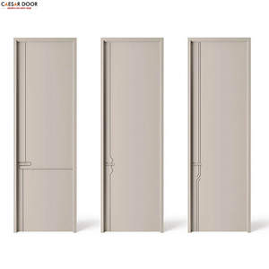 Portes en bois MDF de style moderne de bonne qualité, résistantes à l'eau avec film PVC pour salle de bain, chambre à coucher, intérieur - Product Image 1