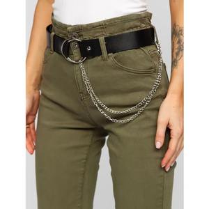 Jean taille haute pour femme 2026 – Pantalon décontracté en coton, coupe skinny, options longueur longue, short en denim, jean taille haute tendance - Product Image 5