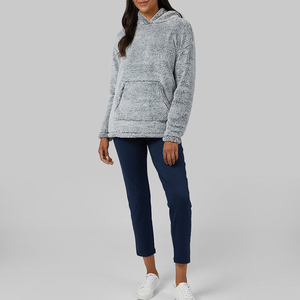 Sudadera Sherpa para Mujer, Cálida para Invierno, de Felpa, Informal, para Exteriores, con Logotipo Personalizado, Fabricante OEM, Venta al Por Mayor - Product Image 1
