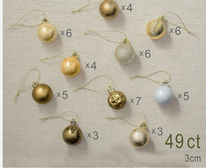 Mini Adornos Navideños de Cobre Dorado, Elegantes Decoraciones Metálicas para Árboles de Navidad, Regalo Festivo para el Hogar - Product Image 5