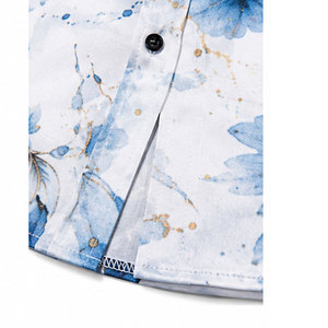Camisa de Hombre de Moda con Estampado de Manga Larga, Costuras Premium, Mezcla de Algodón Suave, Perfecta para Estilo Casual y Business Casual - Product Image 5