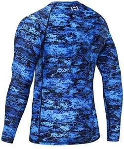 Chemises de compression pour hommes MMA BJJ UPF50 anti-UV, design OEM, impression sublimée personnalisée, spandex/nylon 220g, entièrement sublimées - Product Image 5