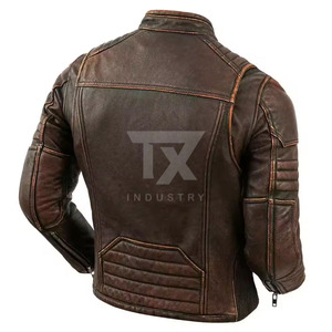Veste bomber pour homme de haute qualité en cuir d'agneau imperméable, écologique, anti-UV, réversible et personnalisable, style moto - Product Image 2