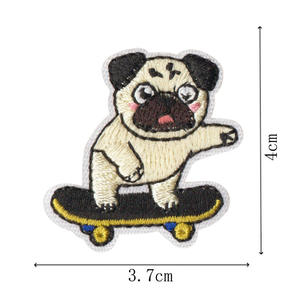 Wholesale Custom Embroidery Patches Iron On Panda Face Badge 3D Embroidered Fabric Patch for Kids Hats Bags <b>Jackets</b> DIY OEM ODM - Product Image 2