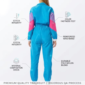 Color Block Women Tracksuit Set <b>Zip</b> <b>Cropped</b> Jacket Full Length Jogger Pants Streetwear Sportswear Running Windbreaker 6XL - Product Image 6