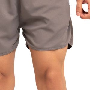 Shorts de sport gris PBlaze pour hommes, décontractés, légers, avec fermeture éclair et cordon de serrage à la taille, pour la course et l'entraînement - Product Image 3