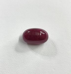 Mejor Precio, Rubí Natural 100% Cabujón, Color Rojo Rosado, 24 Quilates, Forma Ovalada, Tratado Térmicamente, Piedra de Nacimiento de Julio para Joyería - Product Image 2