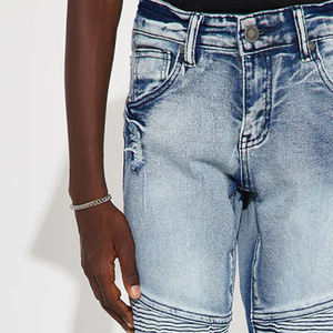 กางเกงยีนส์เด็กทรงตรงคุณภาพสูง ปิดด้วยซิปและกระดุมเพื่อความสะดวกสบาย พร้อมโลโก้สั่งทำพิเศษ รุ่น 2026 ดีไซน์ทนทาน - Product Image 2