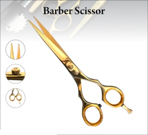 Ciseaux de coiffure professionnels pour la maison et le salon, ultra-affûtés, en acier inoxydable 420, pour droitiers, manche moyen, légers, pour barbier - Product Image 3