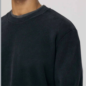 Wholesale Custom Embroidered Printed Logo Unisex Cotton Fleece Oversized <b>Crewneck</b> Sweatshirt-Winter Men's - Product Image 1