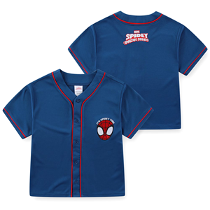 Uniformes de Béisbol Personalizados ADIHA IMPEX con Diseño de Spider-Man para Hombre, Camisetas Azules de Algodón de Primera Calidad y Jerseys con Cuello Redondo - Product Image 5