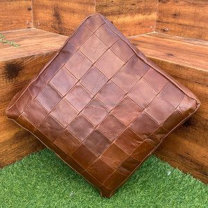 เบาะหนังแท้วินเทจหนังแท้สั่งทำเบาะรองนั่งเก้าอี้ทรงสี่เหลี่ยม - Product Image 3