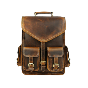 Full Grain <b>Leather</b> Bag Luxury <b>Leather</b> Travel <b>Backpack</b> For Men Vintage <b>Leather</b> <b>Backpack</b> With <b>Laptop</b> Compartment - Product Image 1