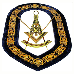 Tablier de Maître Maçon Personnalisé le Plus Vendu, Collier Maçonnique de Haute Qualité, Service OEM ODM, Collier de Maître Maçon - Product Image 1