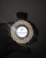 Pragalbh Jewels Maßgefertigte Iced-Out Dornenlünette Mode Luxus Edelstahl Moissanit Diamant Quarzuhr Unisex Leichtgewicht