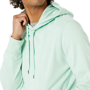 Sweats à capuche streetwear personnalisés pour hommes, OEM, en coton épais 400-600 g/m², entièrement brodés, sans cordon, effet délavé - Product Image 4