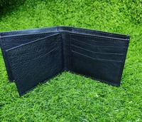 Buatan tangan desainer Bifold pria dompet kualitas tinggi baja kulit sapi Drum kering penuh Grain NDM kulit kustom sabuk panjang wanita