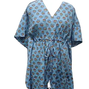 Traditional Clothing Kaftan Women Muslim Printed Kaftan Available at Wholesale Price from Indian Exporter